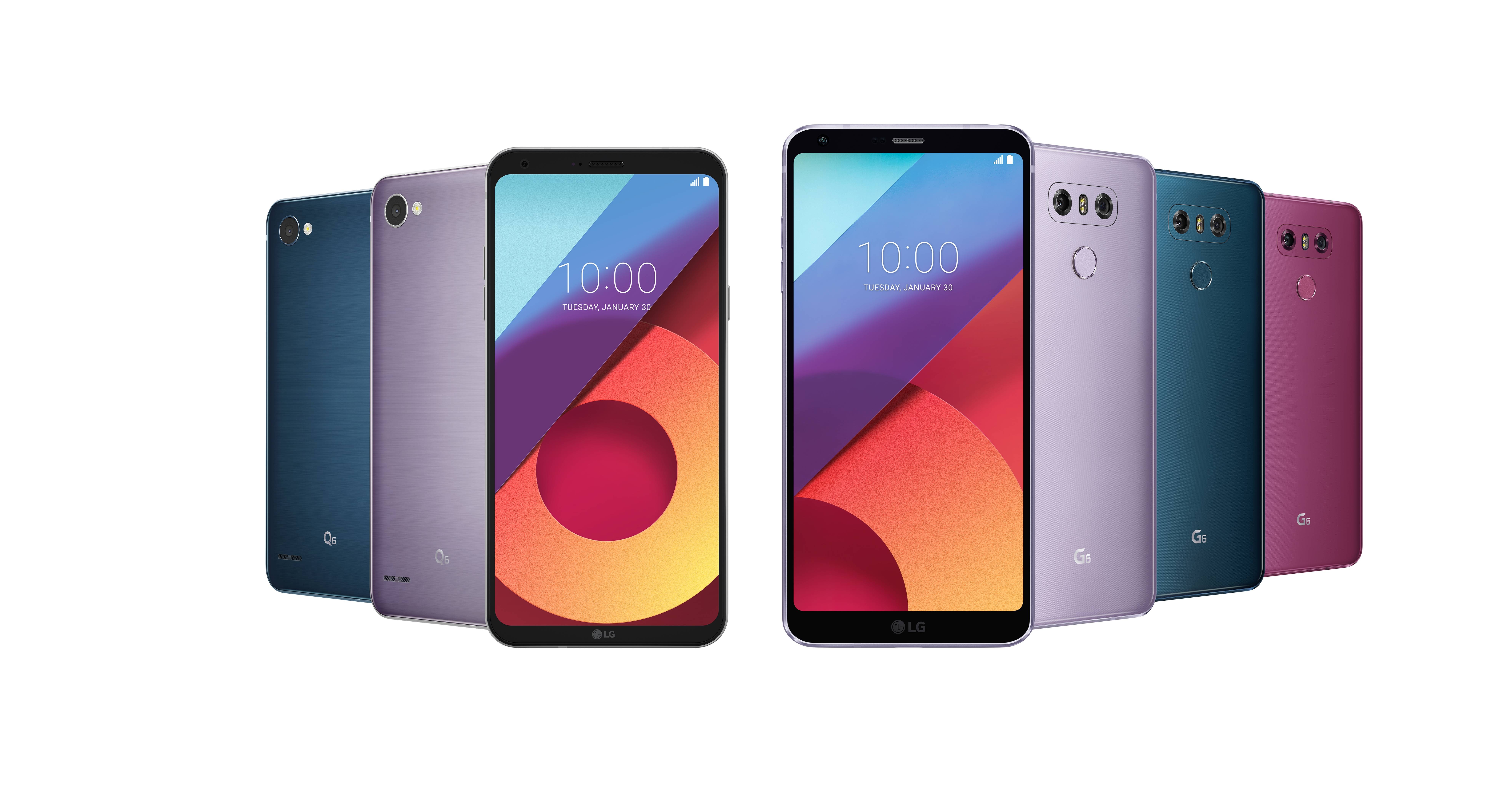 LG G6 y Q6 estrenan colores